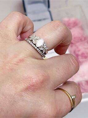 Natural Mined 1 Carat Diamond on 925 Butterfly Ring